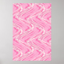 Cotton Candy Pink Abstract Posters