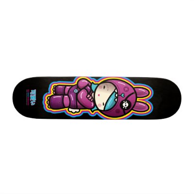 cotton candy skateboard by thecuteinstitute