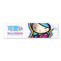 cotton candy sticker bumper stickers