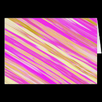 Cotton Candy Stripe Design Blank Cards cards