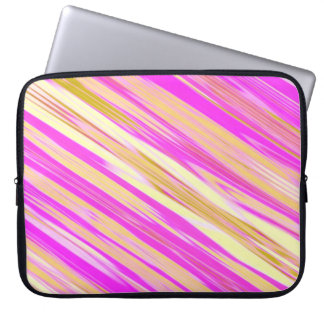 Cotton Candy Stripe Design Laptop Sleeve