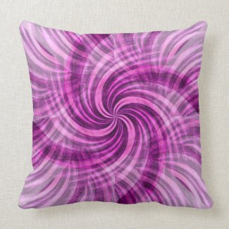Cotton Candy Swirl American MoJo Pillow throwpillow