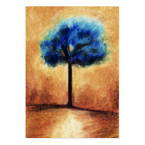Cotton Candy Tree (Blue) ACEO Art Trading Cards business cards