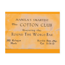 cotton club, manila postcards