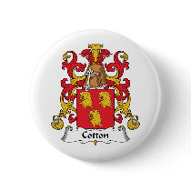 Cotton Family Crest buttons by coatsofarms Cotton Family Crest buttons