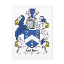 Cotton Family Crest postcards