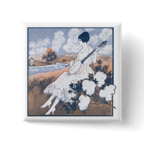 Cotton Field Button