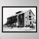 Cotton Gin in Dahomey, MS 1898 Print