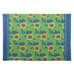 Cotton Placemat, Golden Sunflowers