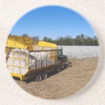 Cotton Series--1 of 9---Boll Buggy Beverage Coaster