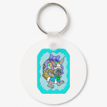 Cotton-tail Easter 5 keychains