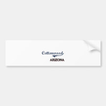 Cottonwood Arizona City Classic Bumper Sticker