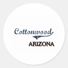 Cottonwood Arizona City Classic Sticker
