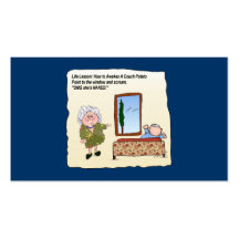 Couch Potato Funny Humor Business Cards