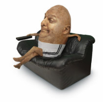 Couch Potato Paper Sculpture Photo Cut Outs