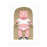 Couch Potato Pig Business Card Templates