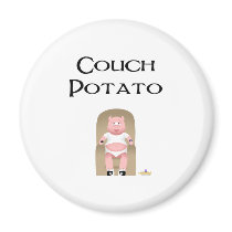 Couch Potato Pig Couch Potato magnets