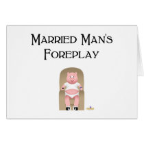 Couch Potato Pig Married Man's Foreplay cards