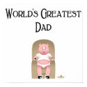 Couch Potato Pig World's Greatest Dad posters
