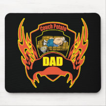 Couch Potato T-shirts and Gifts For Dad Mouse Mats