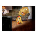 Couch Potatoes Father & Son Post Card
