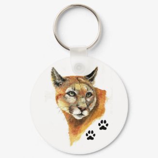 Cougar Animal keychain