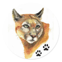 Cougar Animal Sticker