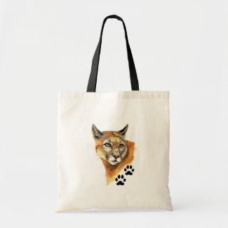 Cougar Animal Tote Bag bag