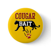 cougar bait pinback buttons