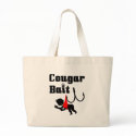 Cougar Bait -- Novelty Funny Cougar Humor bags