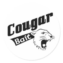 Cougar Cougar Bait Round Stickers