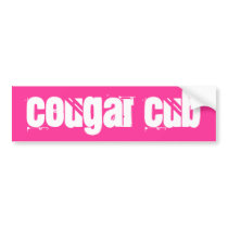 Cougar Cub bumper stickers by darkhorse_designs Cougar Cub bumper stickers
