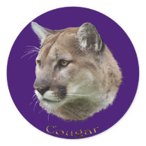 COUGAR HEAD Wildlife Stickers