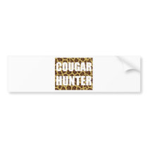 Cougar Hunter Bumper Sticker