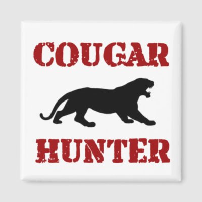 Cougar Hunter Fridge Magnets