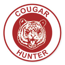 Cougar Hunter Round Stickers