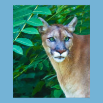 Cougar in the Jungle Print