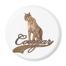 Cougar Fridge Magnet