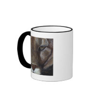 Cougar Mountain Lion Face Coffee Mug