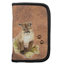 Cougar, Mountain Lion, PUma Kitten, Cub, Baby Folio Planners