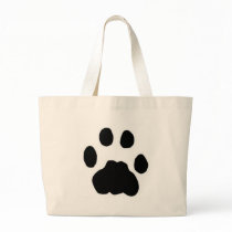 COUGAR PAW PRINT TOTE BAGS