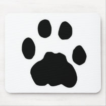 COUGAR PAW PRINT MOUSE PAD