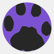 COUGAR PAW PRINT STICKERS