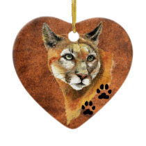 Cougar, Puma, Mountain Lion  Christmas Ornament
