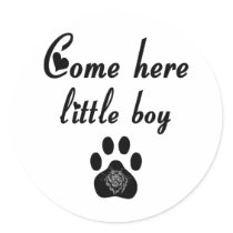 Cougar Saying: Come Here Little Boy Round Sticker