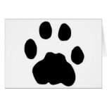 COUGAR TRACKS GREETING CARD