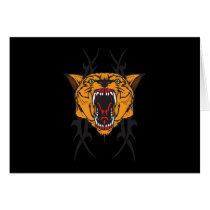 cougar tribal design cards