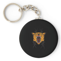 cougar tribal design keychains