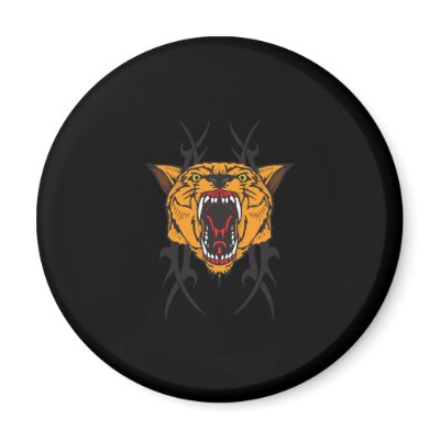 cougar tribal design magnets by doonidesignsanimals