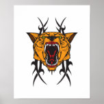 cougar tribal design posters